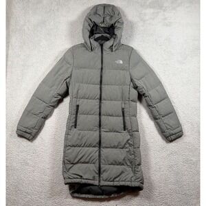 The North Face 550 Fill Goose Down Parka Puffer Jacket Women Small Hooded Winter